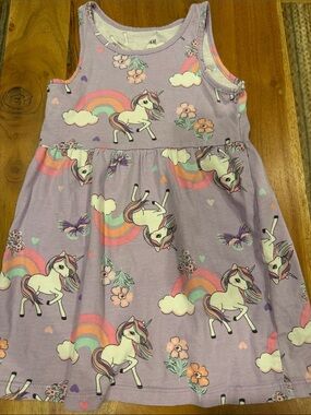 NWOT H&M Unicorn & Rainbow Tank Dress